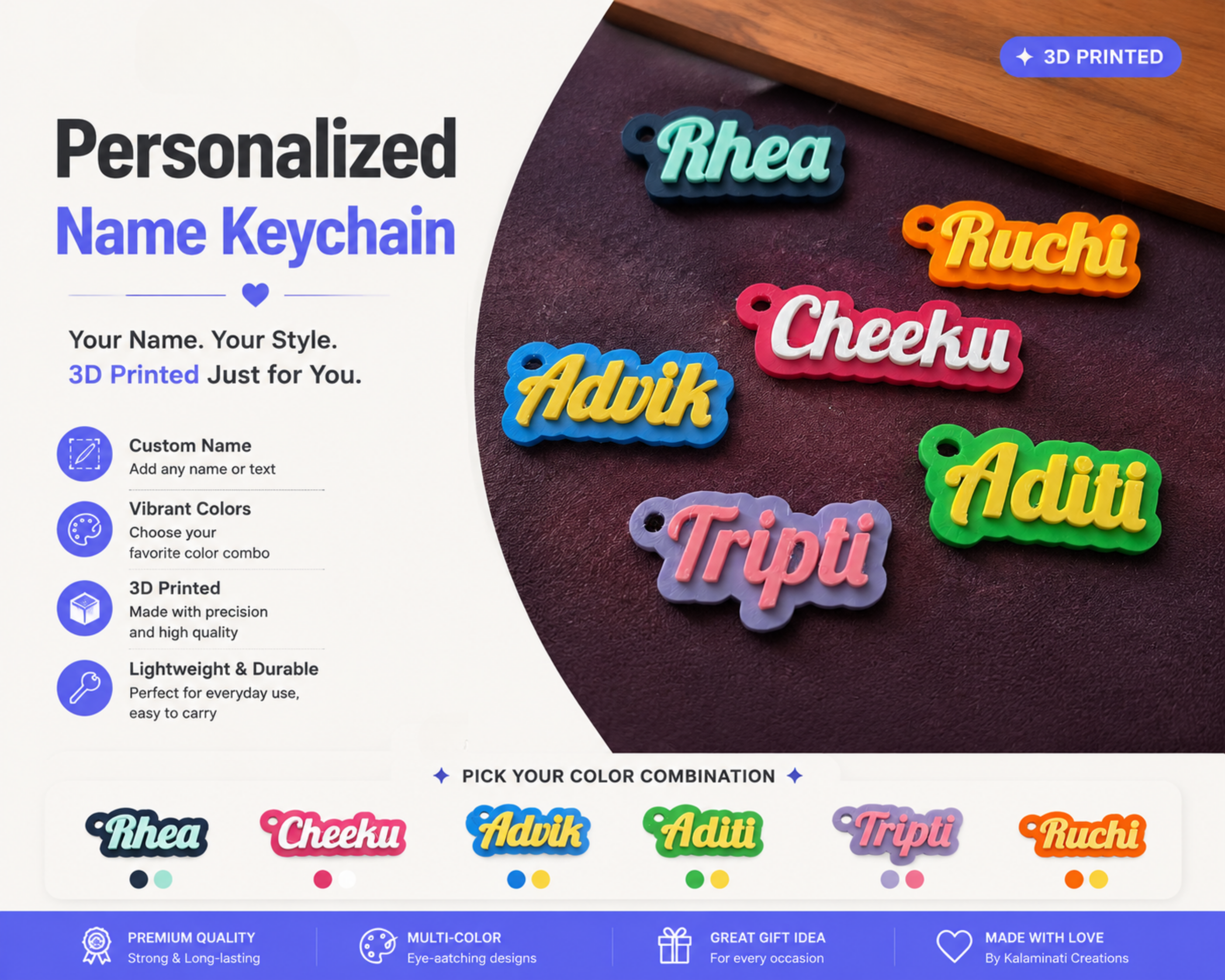Custom Name Keychain Mobile Banner
