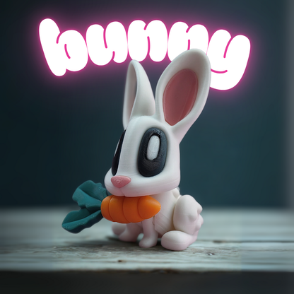 Snowy Carrot Bunny